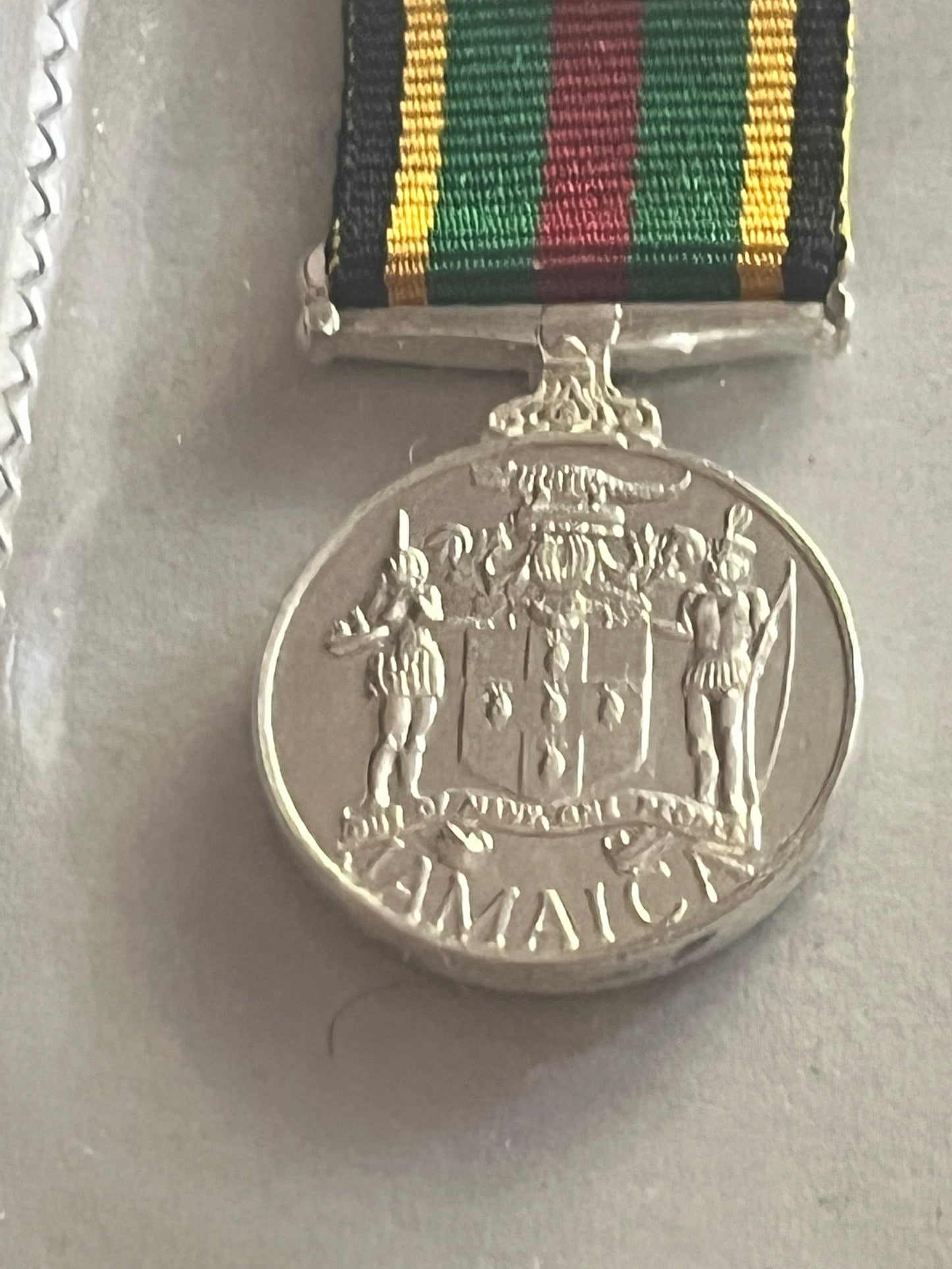 Jamaica - Miniature gallantry medal with ribbon