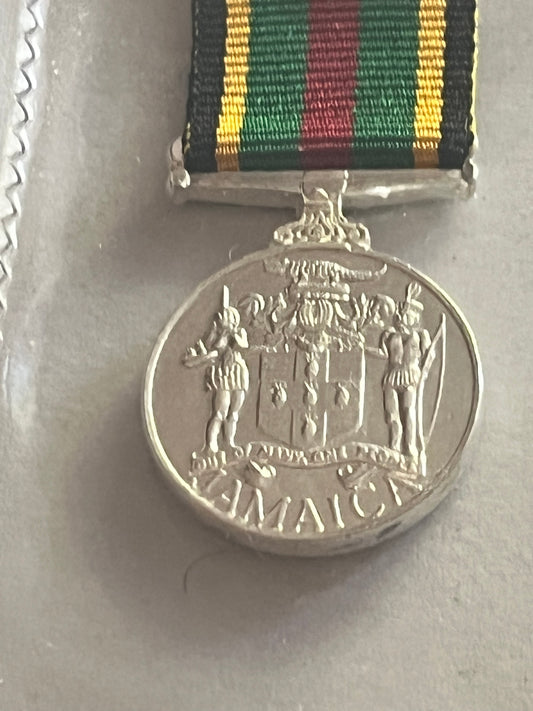 Jamaica - Miniature gallantry medal with ribbon