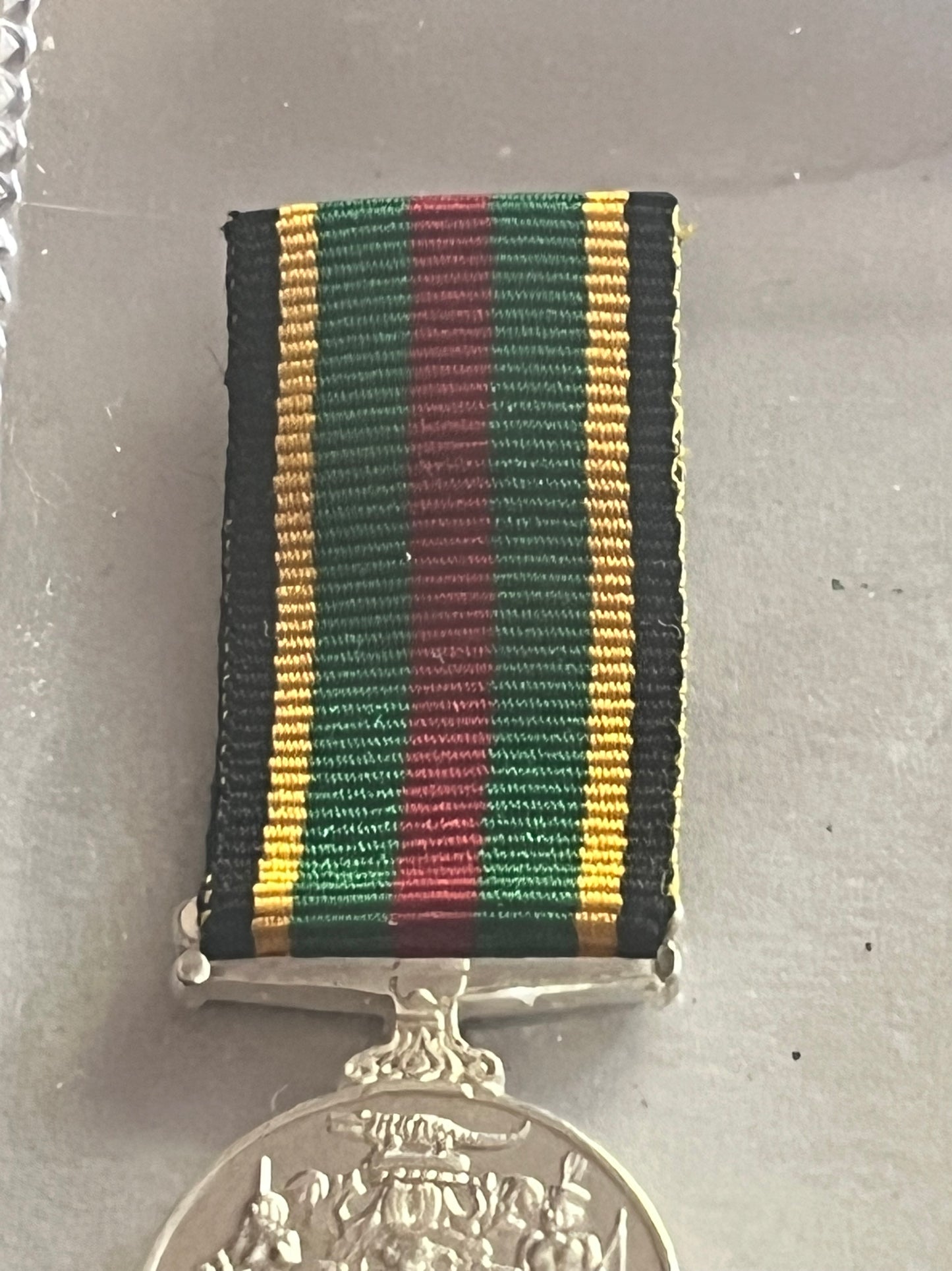 Jamaica - Miniature gallantry medal with ribbon