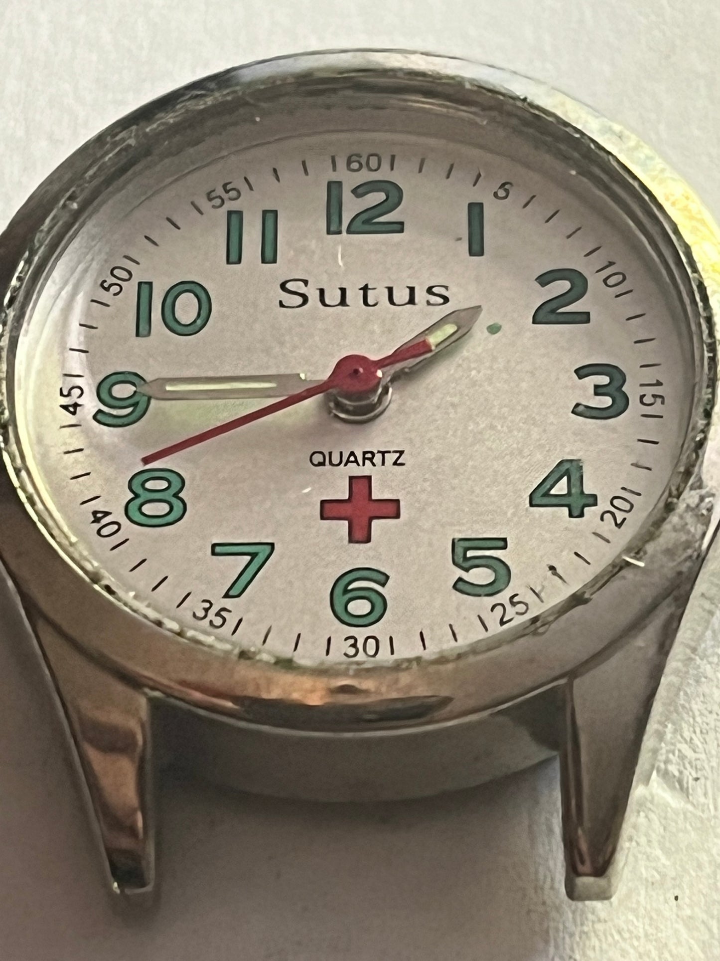 Sutus silver metal nurses watch - Untested