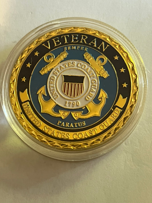 US Coastguard Veteran commemorative coin/medallion