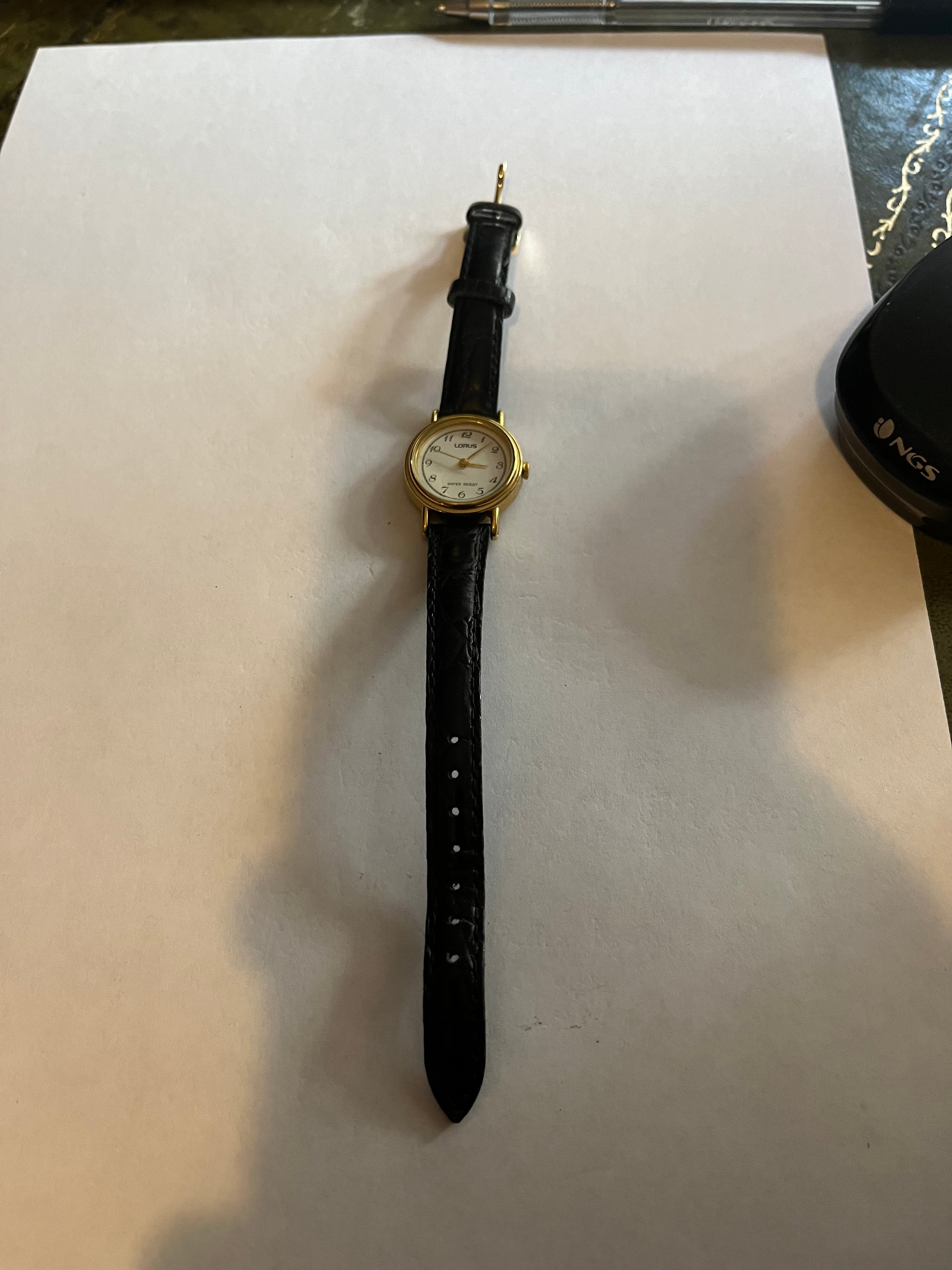 Lorus gold ladies watch V501 X139 Untested Antiques Bootique
