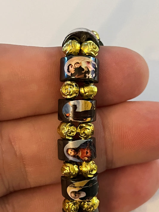 Decorative religious icon bracelet