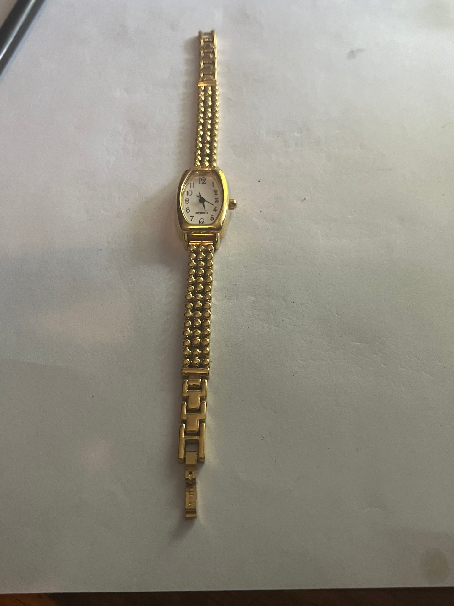 Fiorelli - Gold metal bead strap ladies watch - Untested