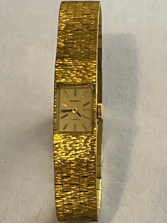 Regency - Ladies Square gold wristwatch - Manual - Untested