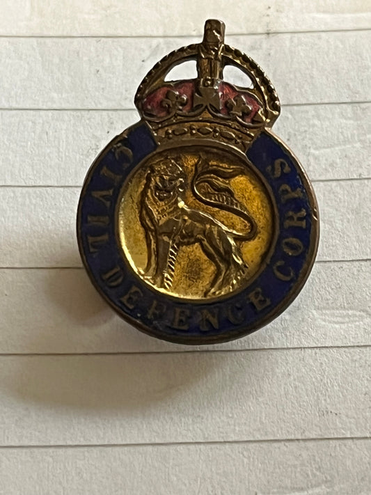 Vintage WW2 Civil Defence Corps Badge