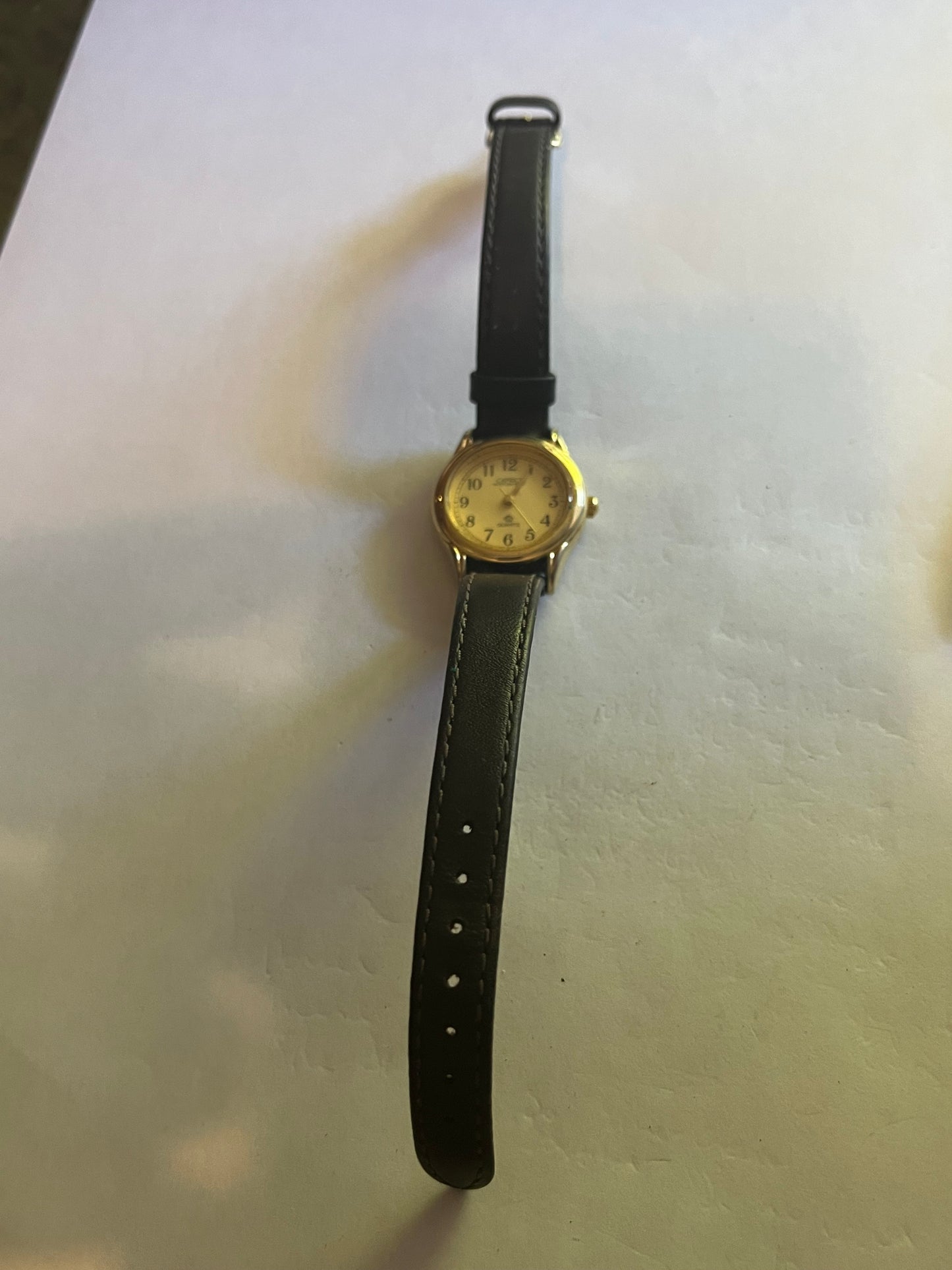 Caprice black and gold ladies dress watch - Untested