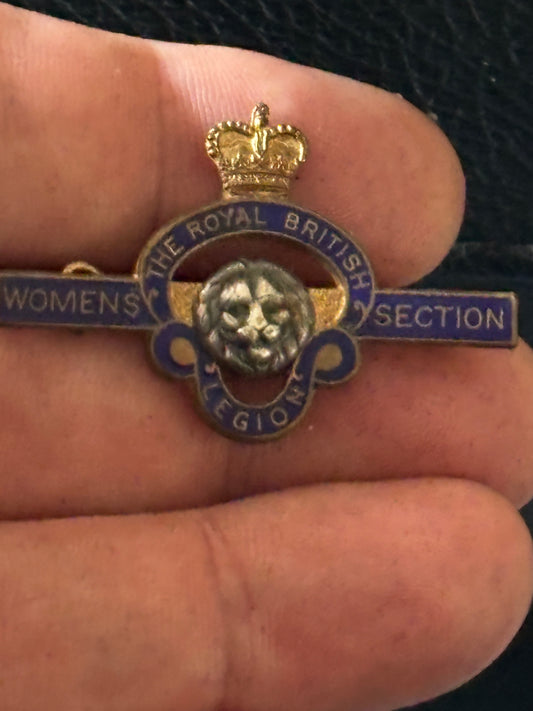 British Legion Womens Section Vintage Badge