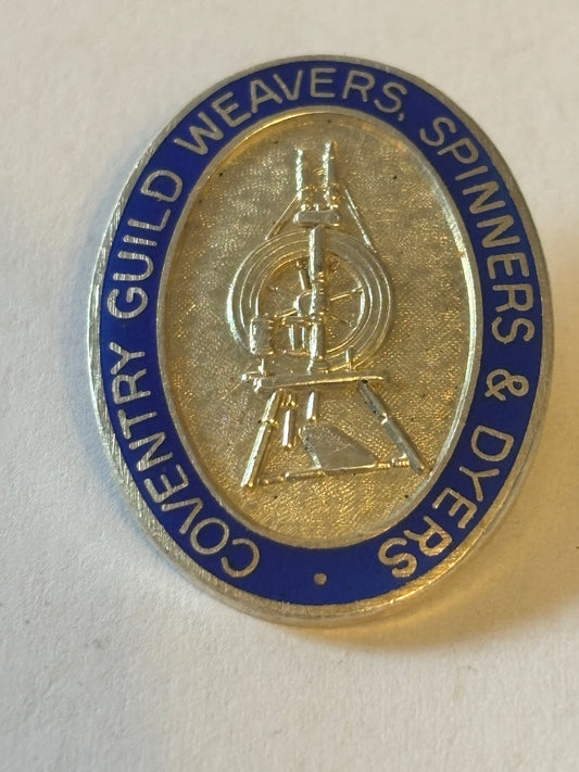 Coventry guild weavers, spinners & dyers - Hallmarked silver badge