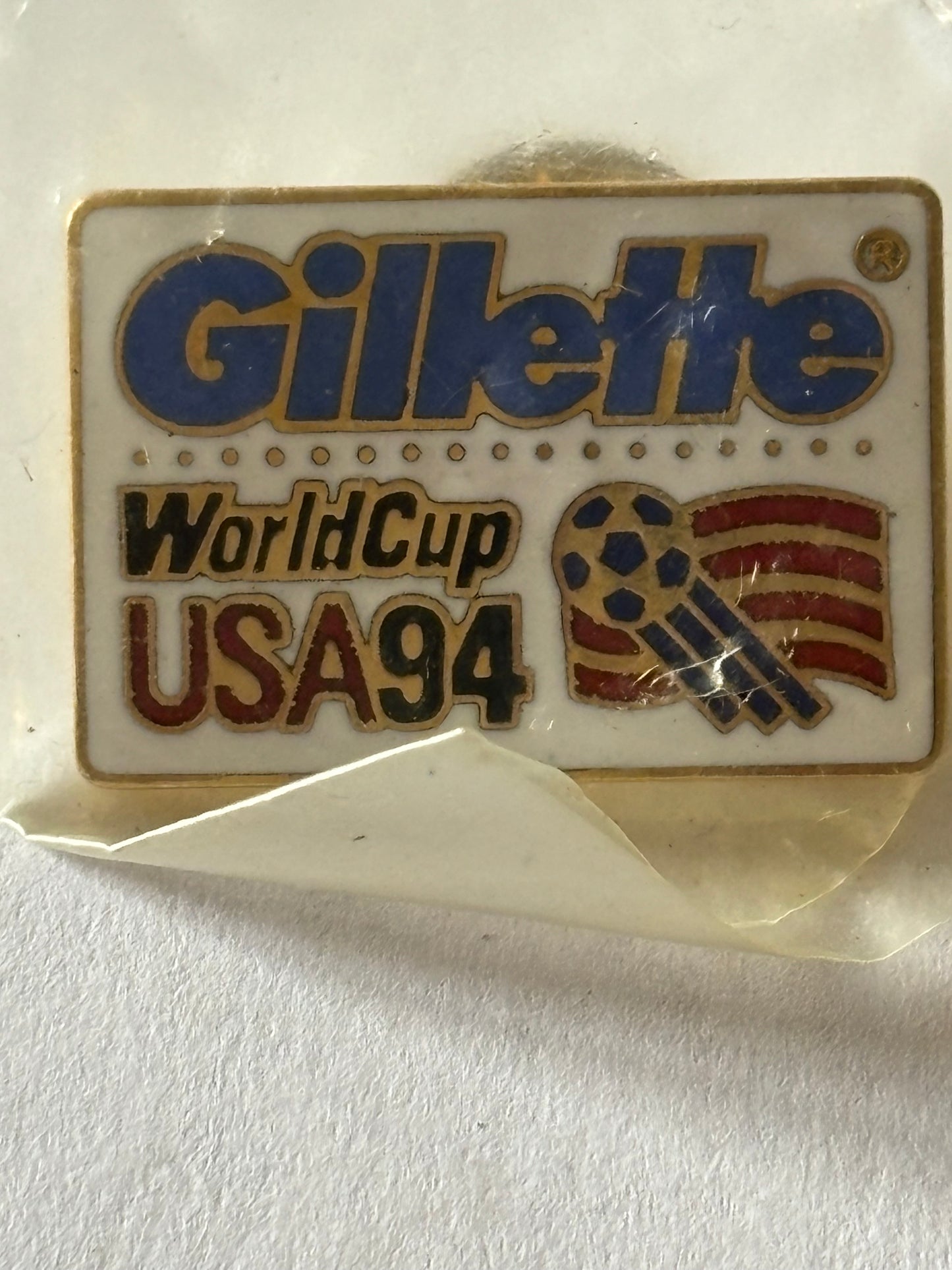 USA Fifa 94 World Cup Gilette Metal Badge