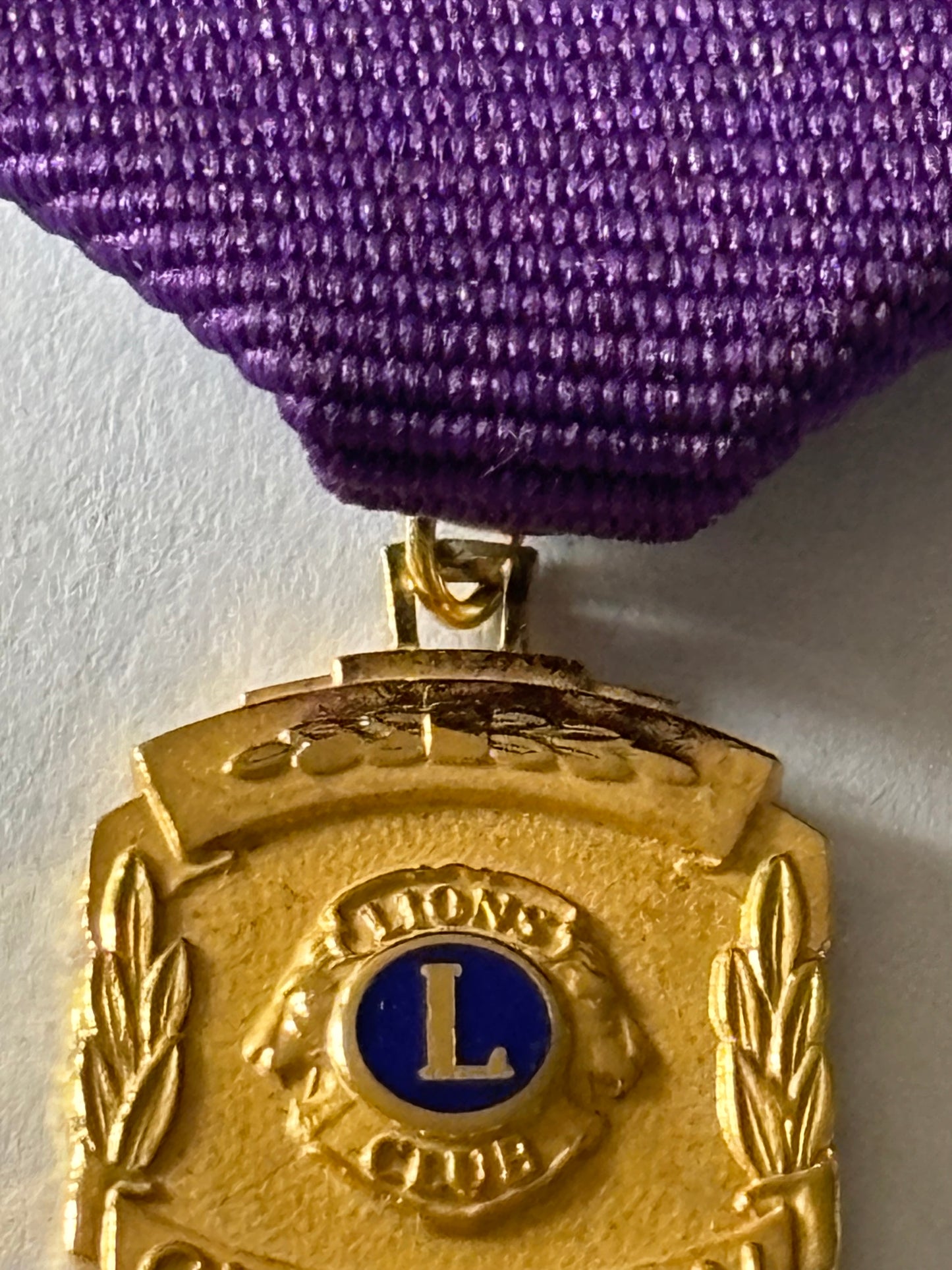 Lions club chairman medal