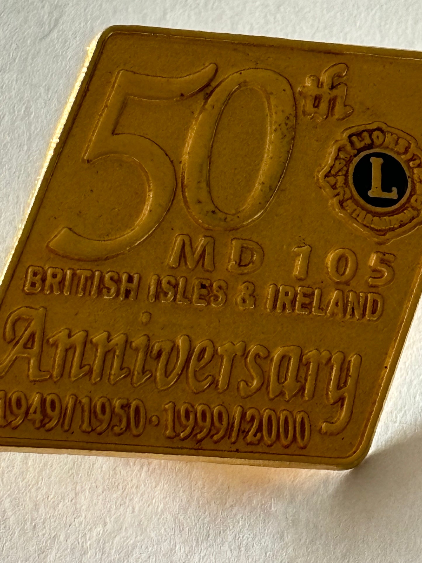 Lions Club - 50th Anniversary Badge