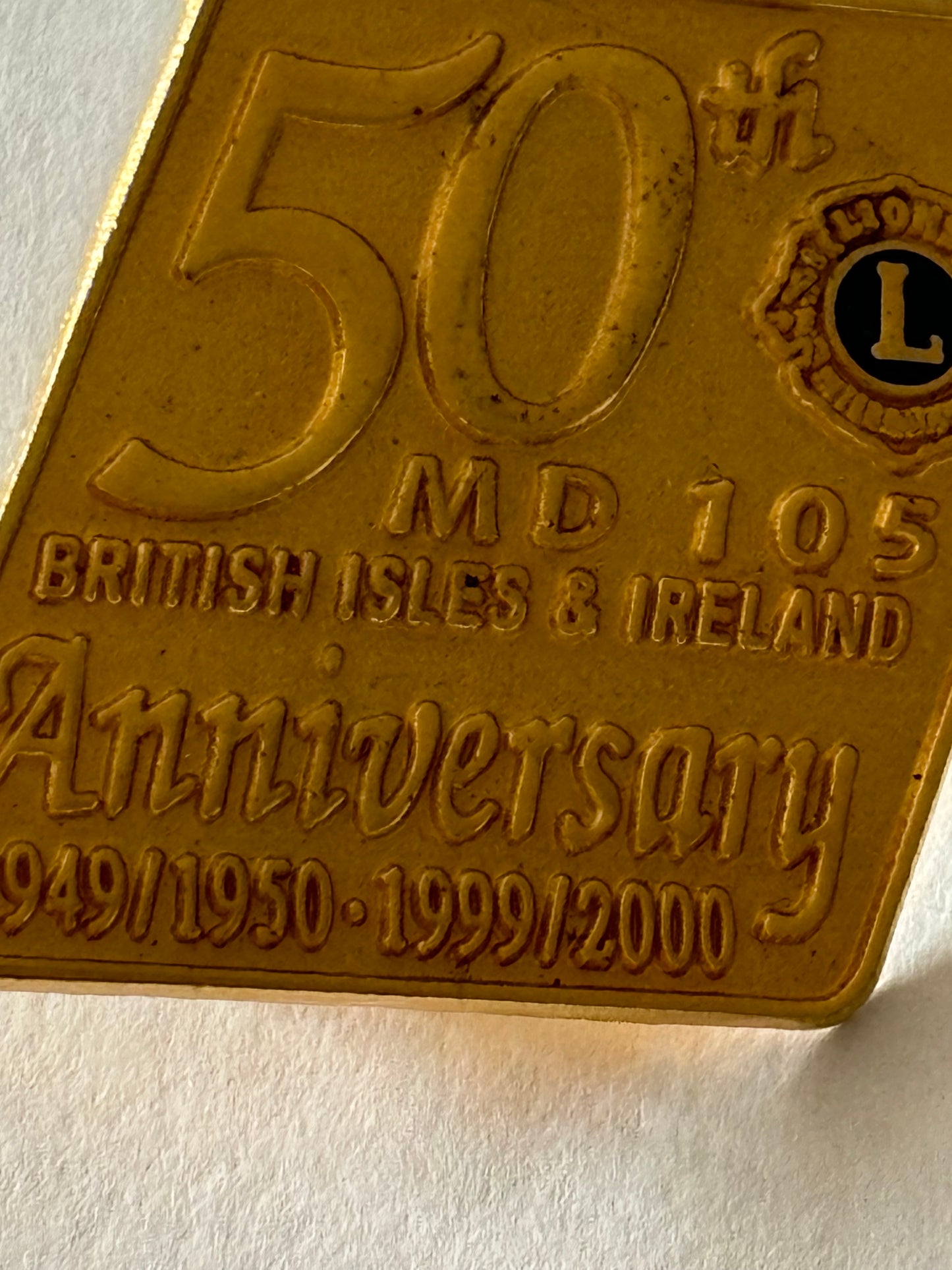 Lions Club - 50th Anniversary Badge