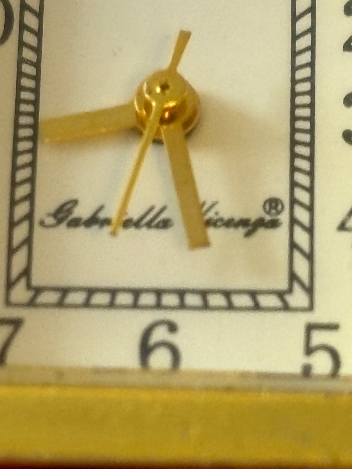 Gabriella Vicenga Square Gold Red Strap Ladies Watch - Untested