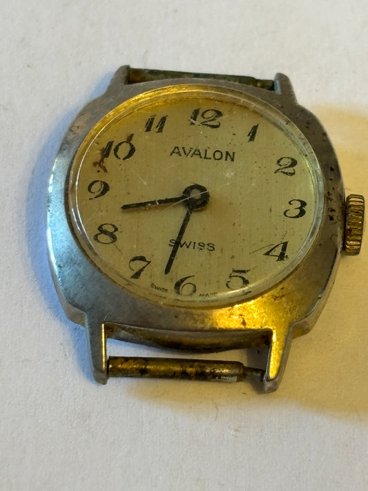 Avalon - Ladies gold metal vintage manual wristwatch - Untested