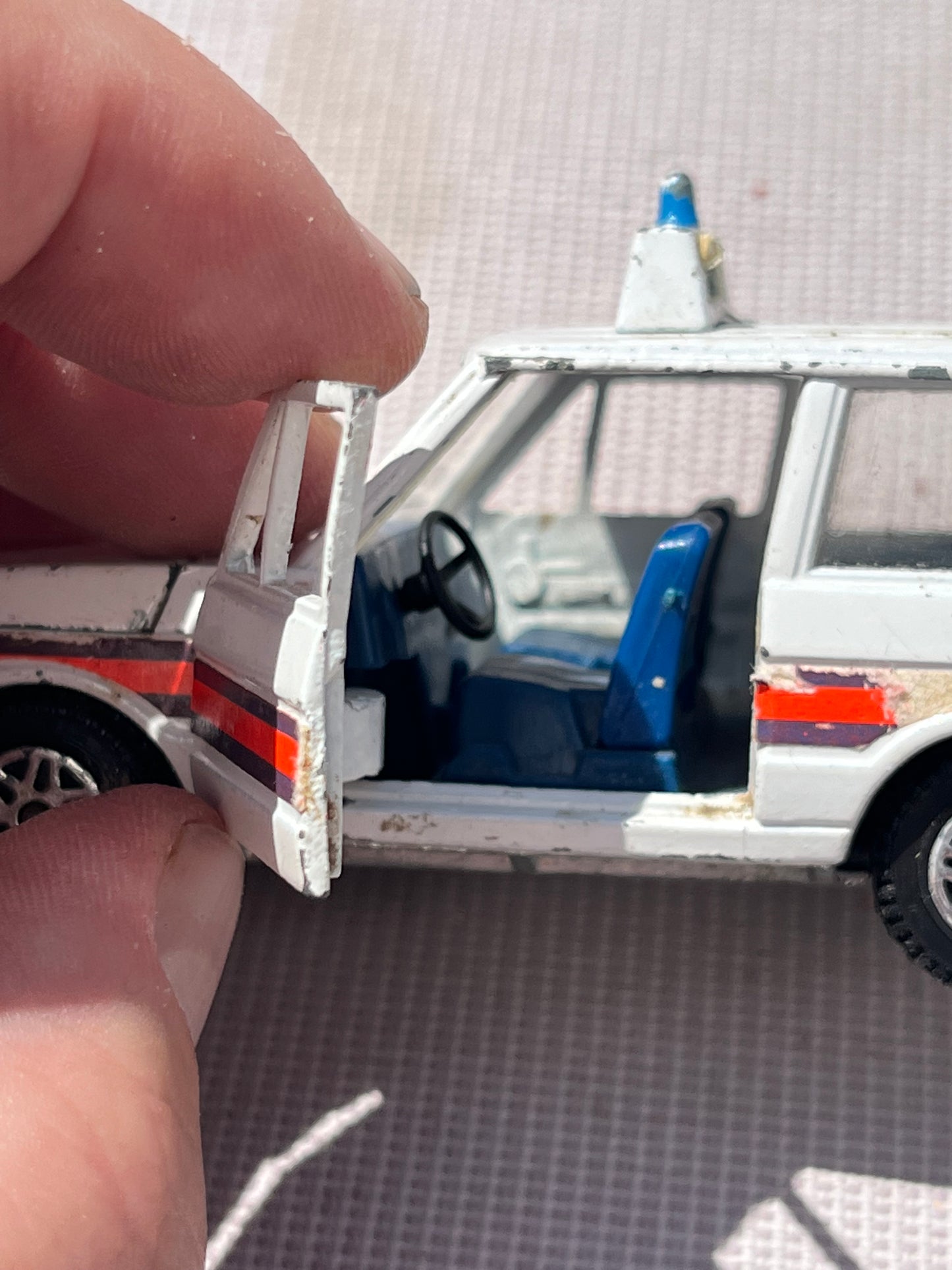 Dinky Police Range Rover - Playworn