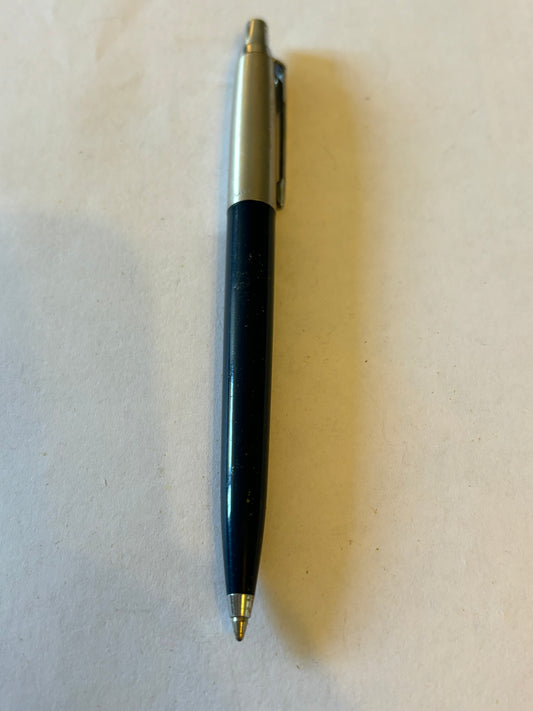 Dark Blue and Silver Parker Ballpoint Pen