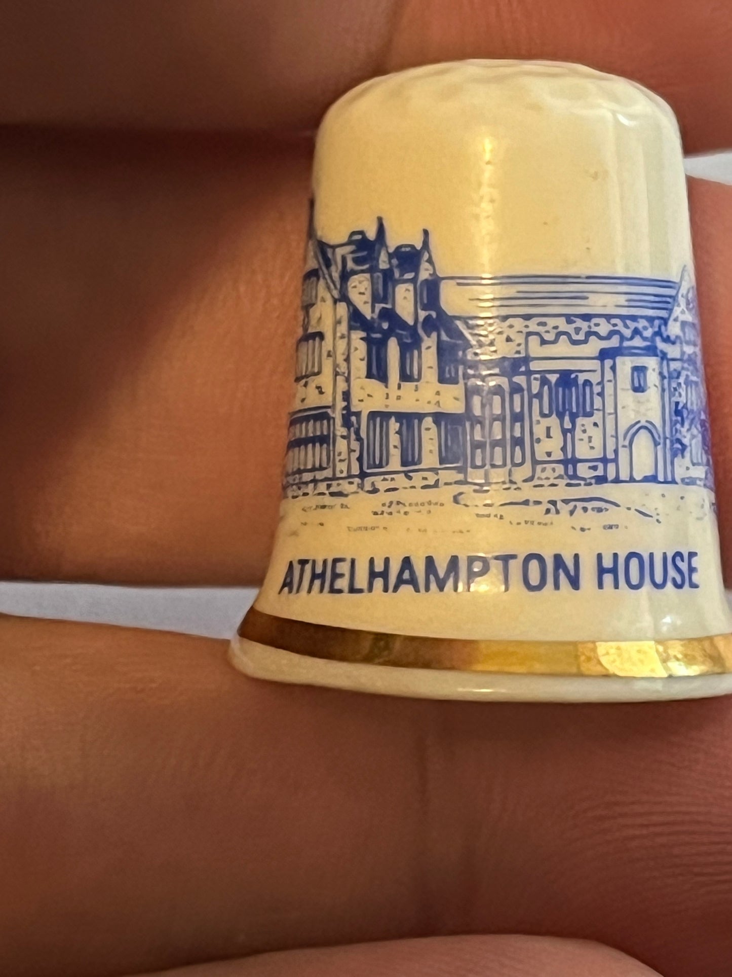 Athelhampton House Bone China Thimble