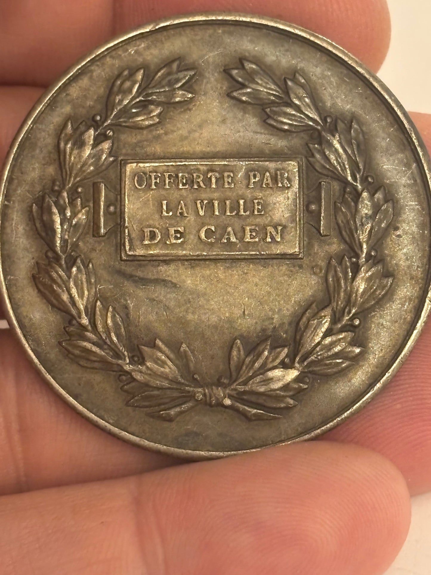 Caen - Silver medal - Marked Argent