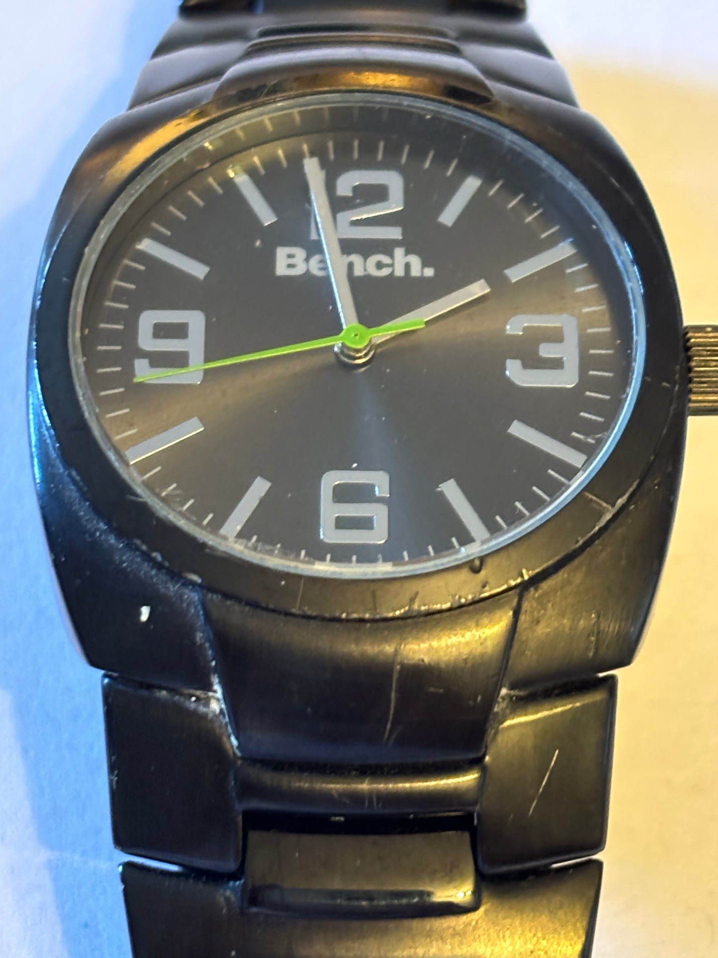 Bench - Chunky black and silver gents watch - Untested