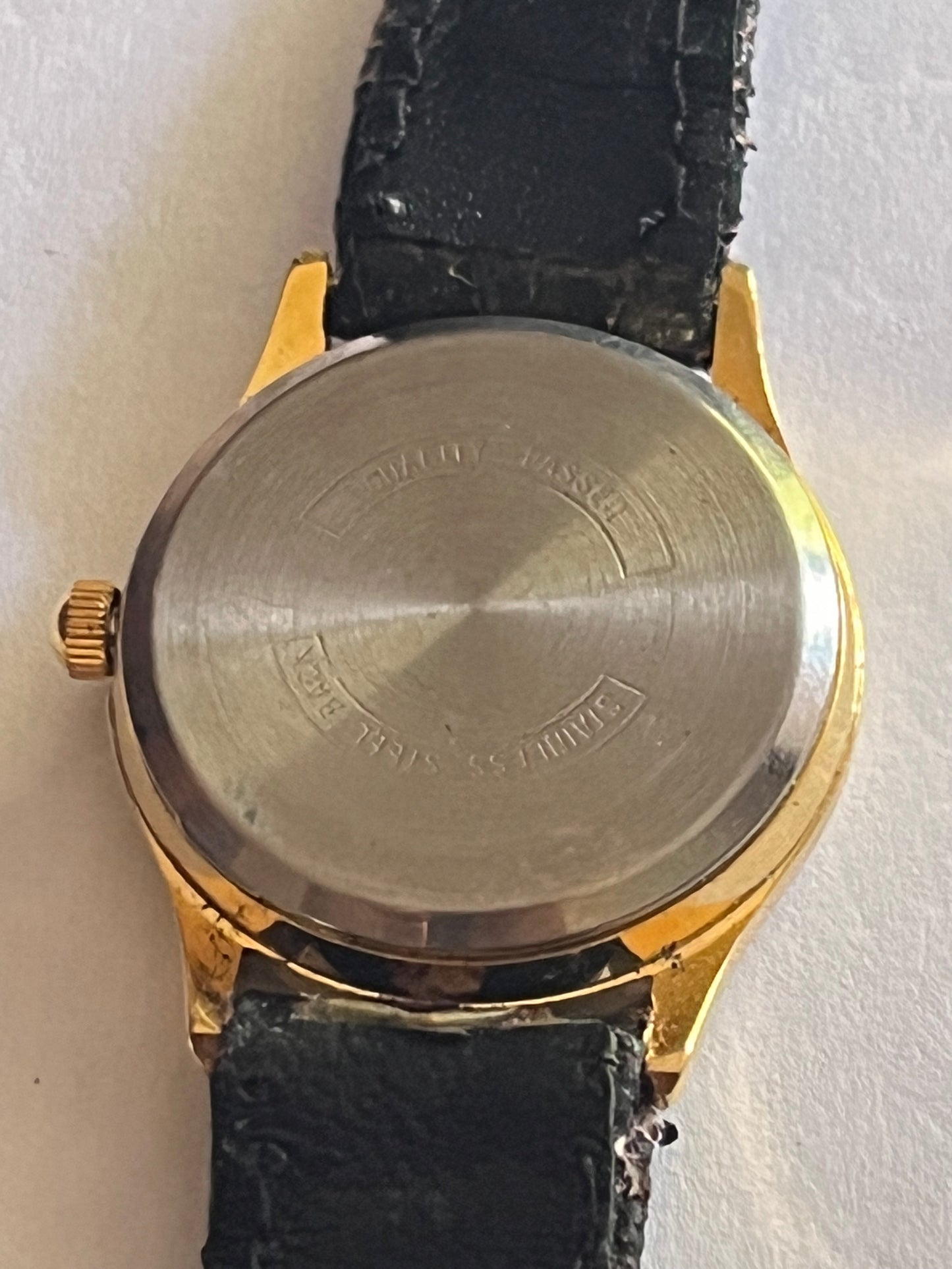 Papini gold and black ladies dress watch - untested