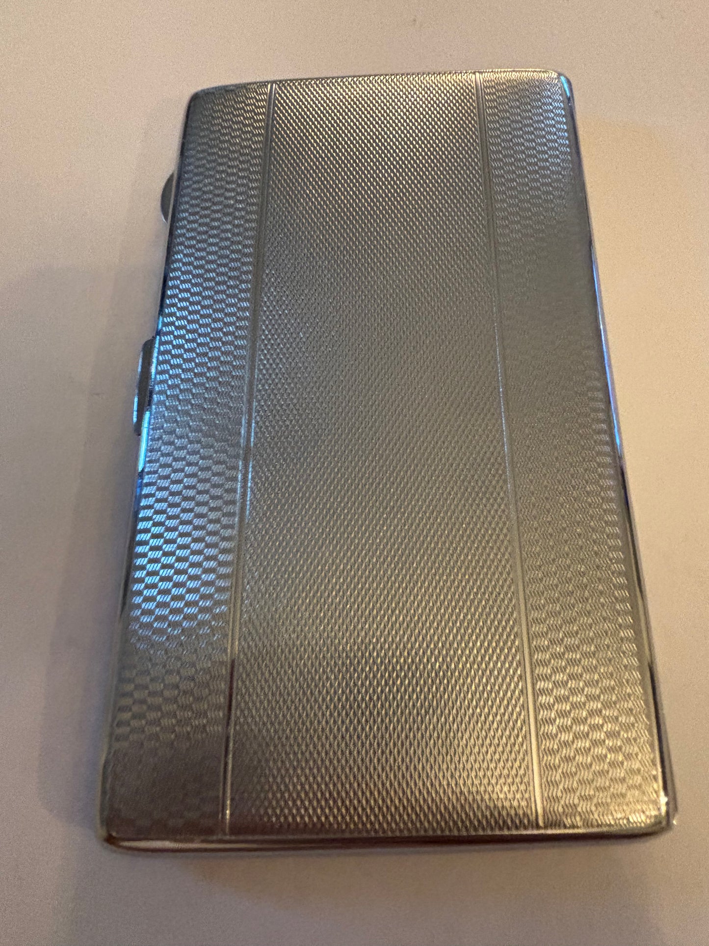 Aristocrat vintage silver metal cigarette case - boxed