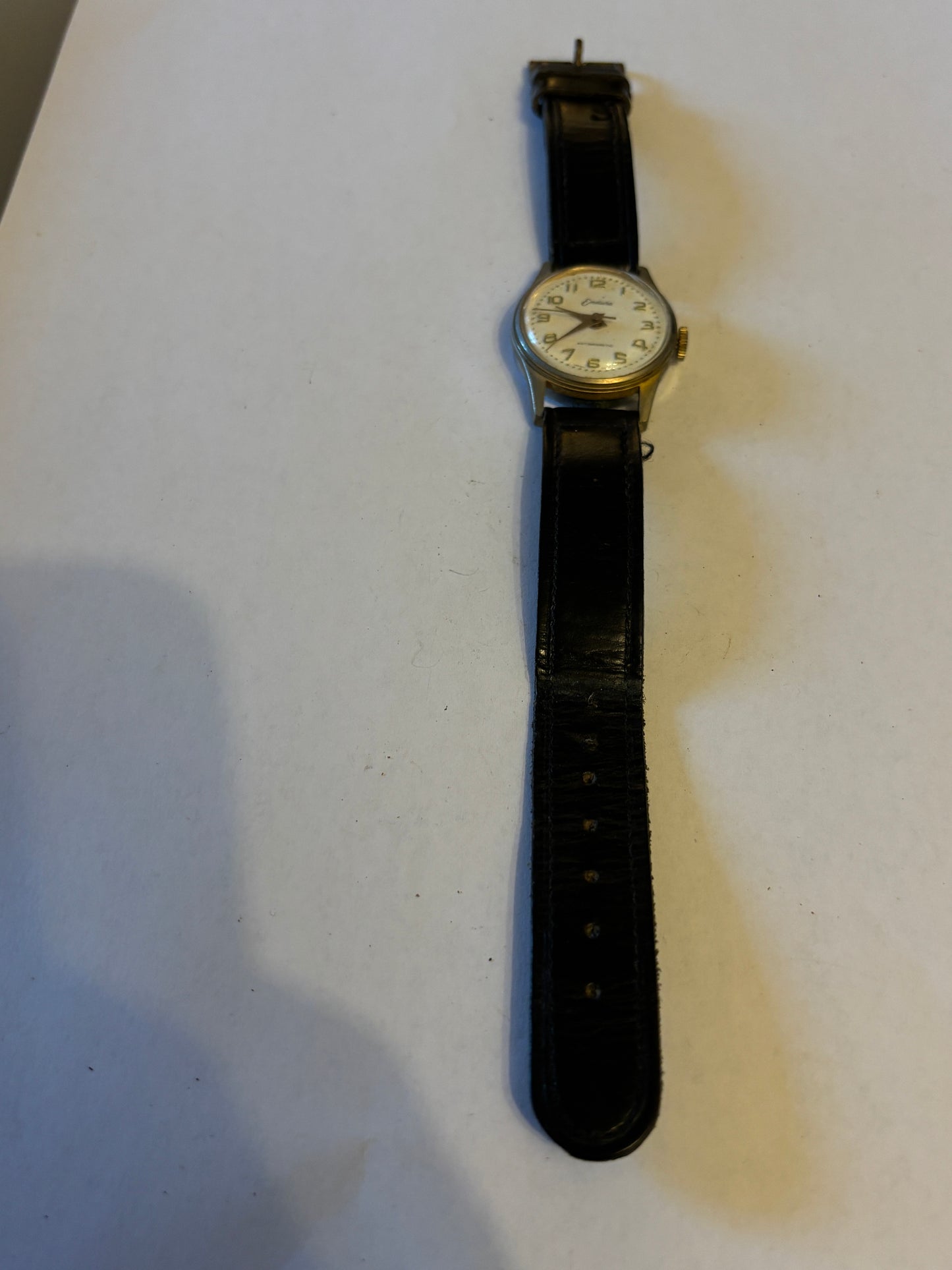 Endura - Black and gold ladies vintage manual wristwatch - Working but untested