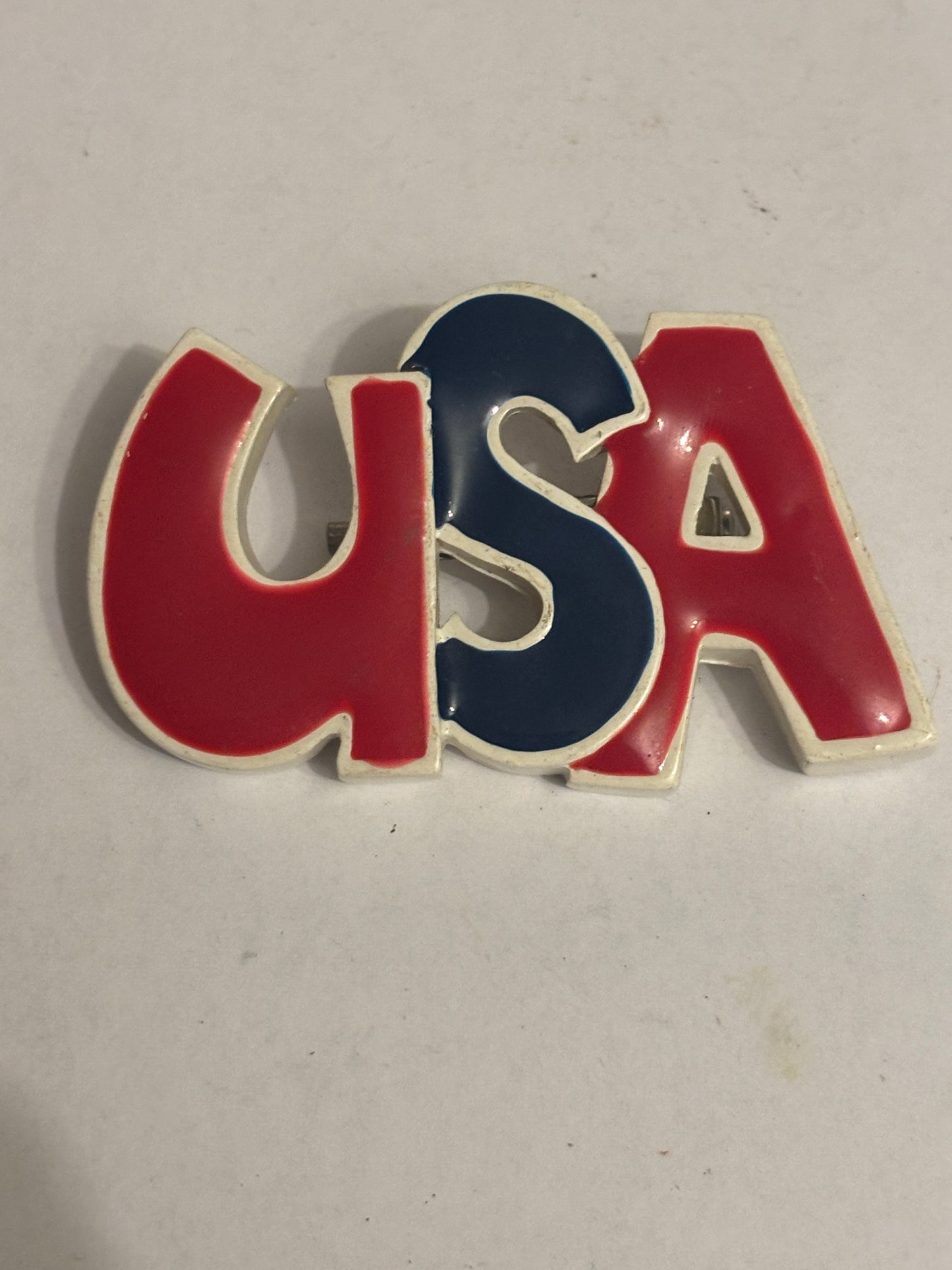 Chunky thick USA badge