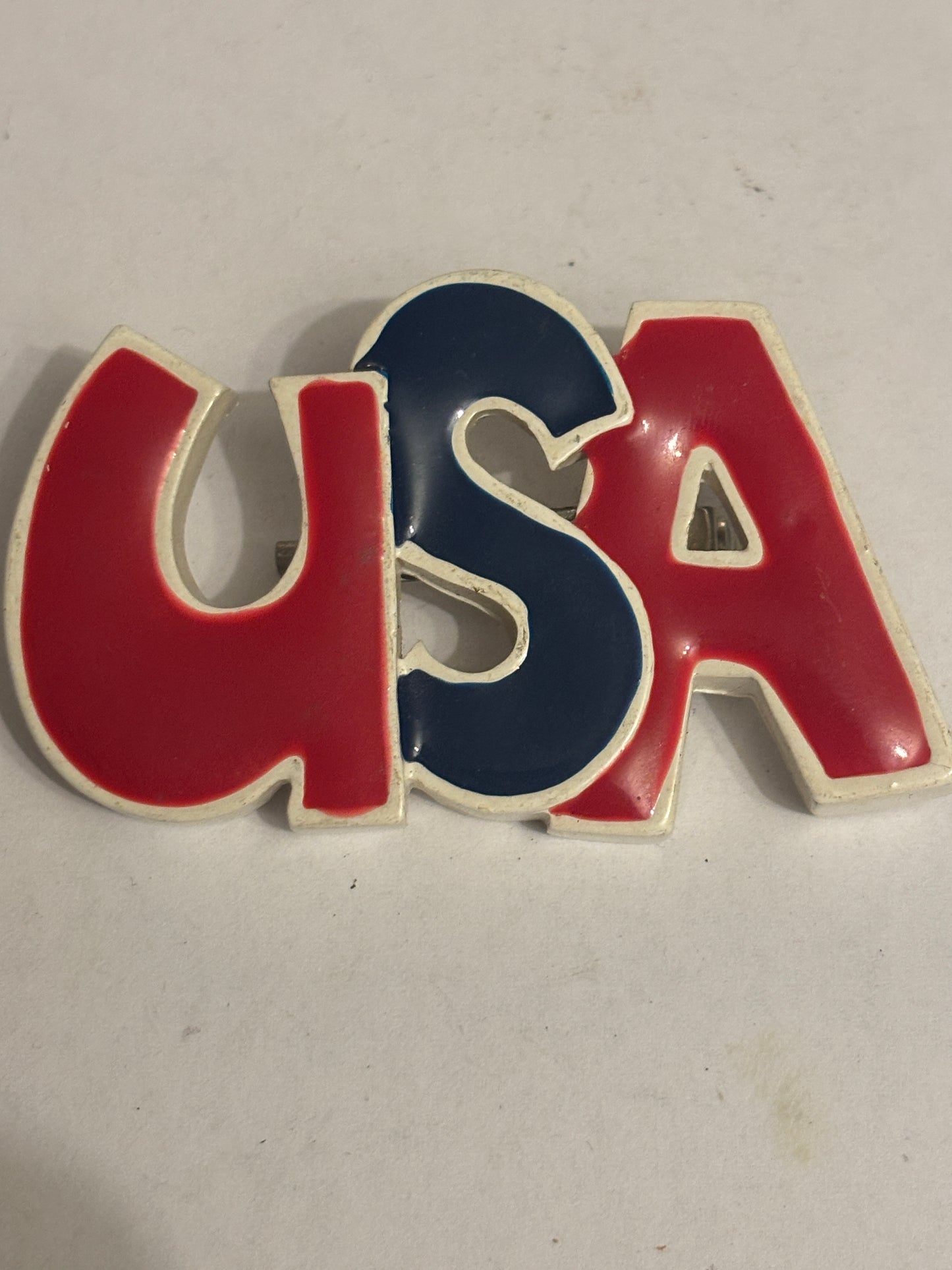 Chunky thick USA badge