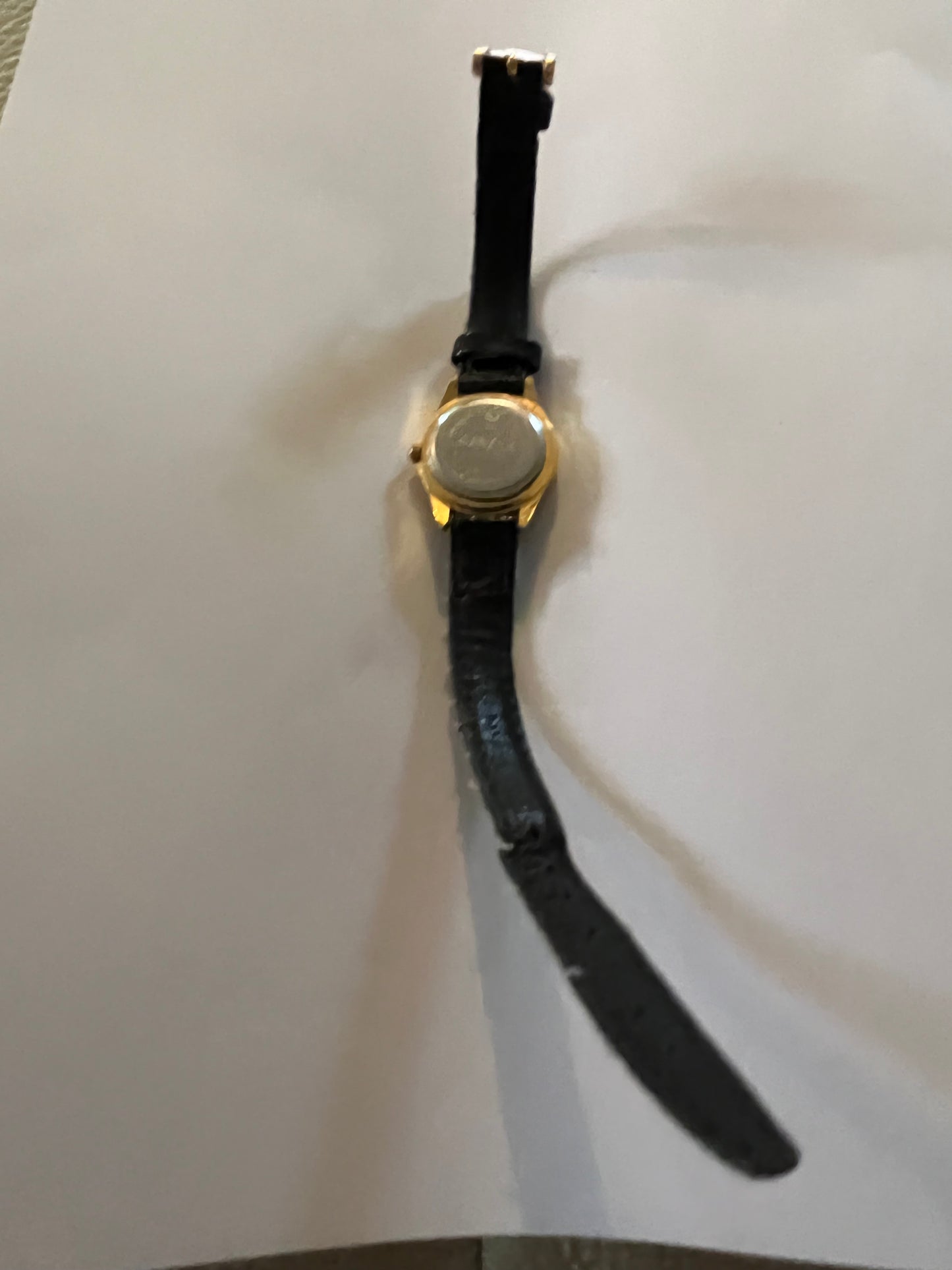 Geneva - Small black and gold ladies dress watch - Untested