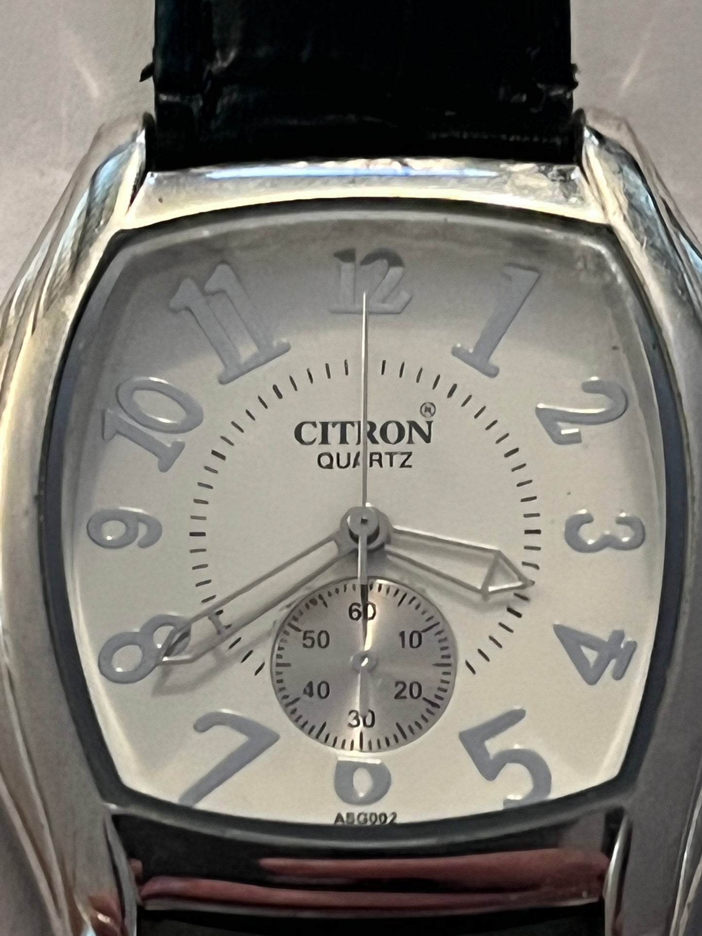 Citron Gents Chrono Style Black and Silver Wristwatch - Untested