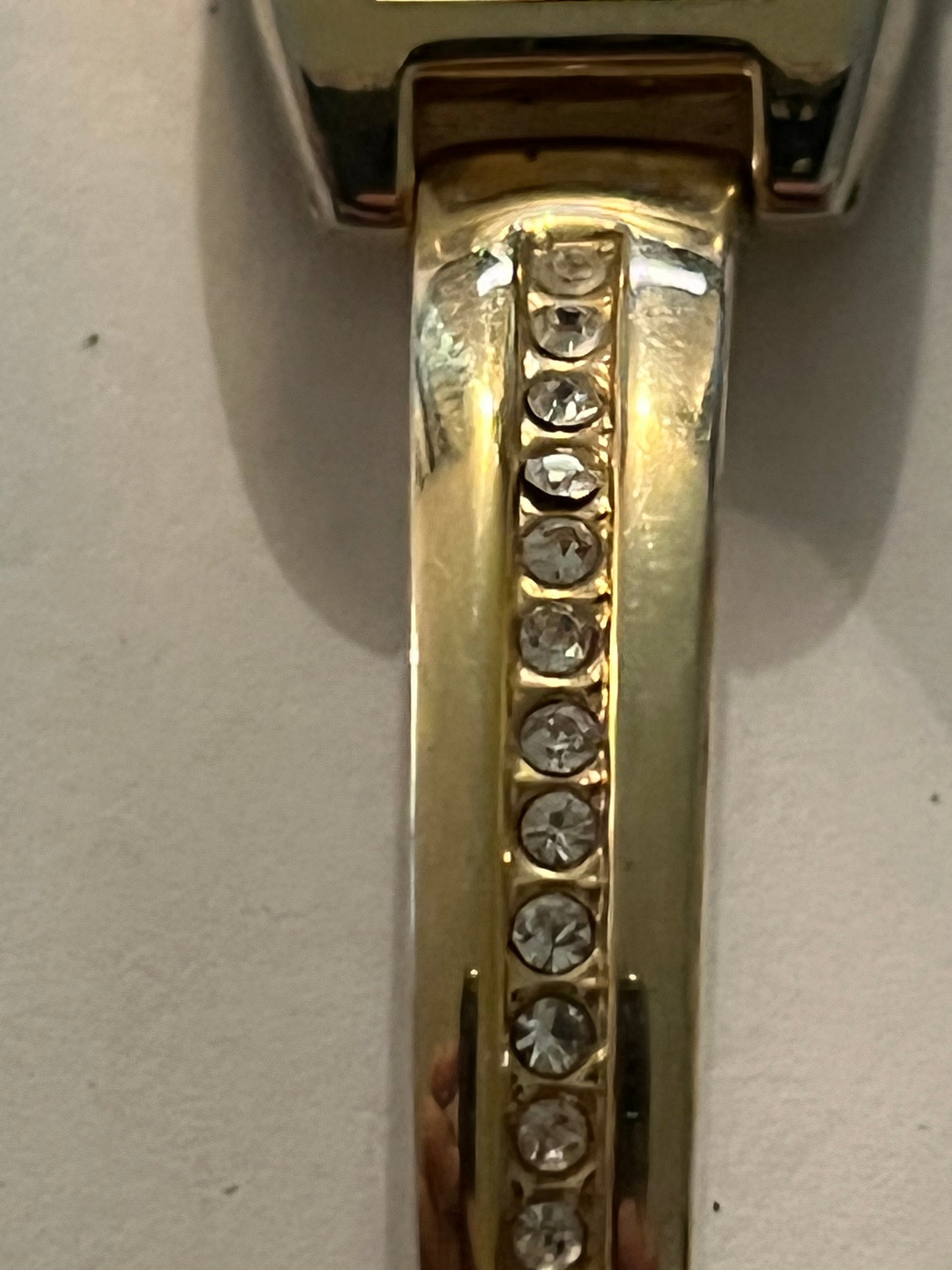 Infinite gold ladies half bangle jewelled watch - Untested