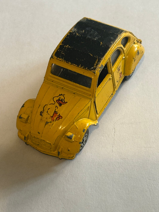 Corgi 2CV6 Yellow Duck Car - Playworn