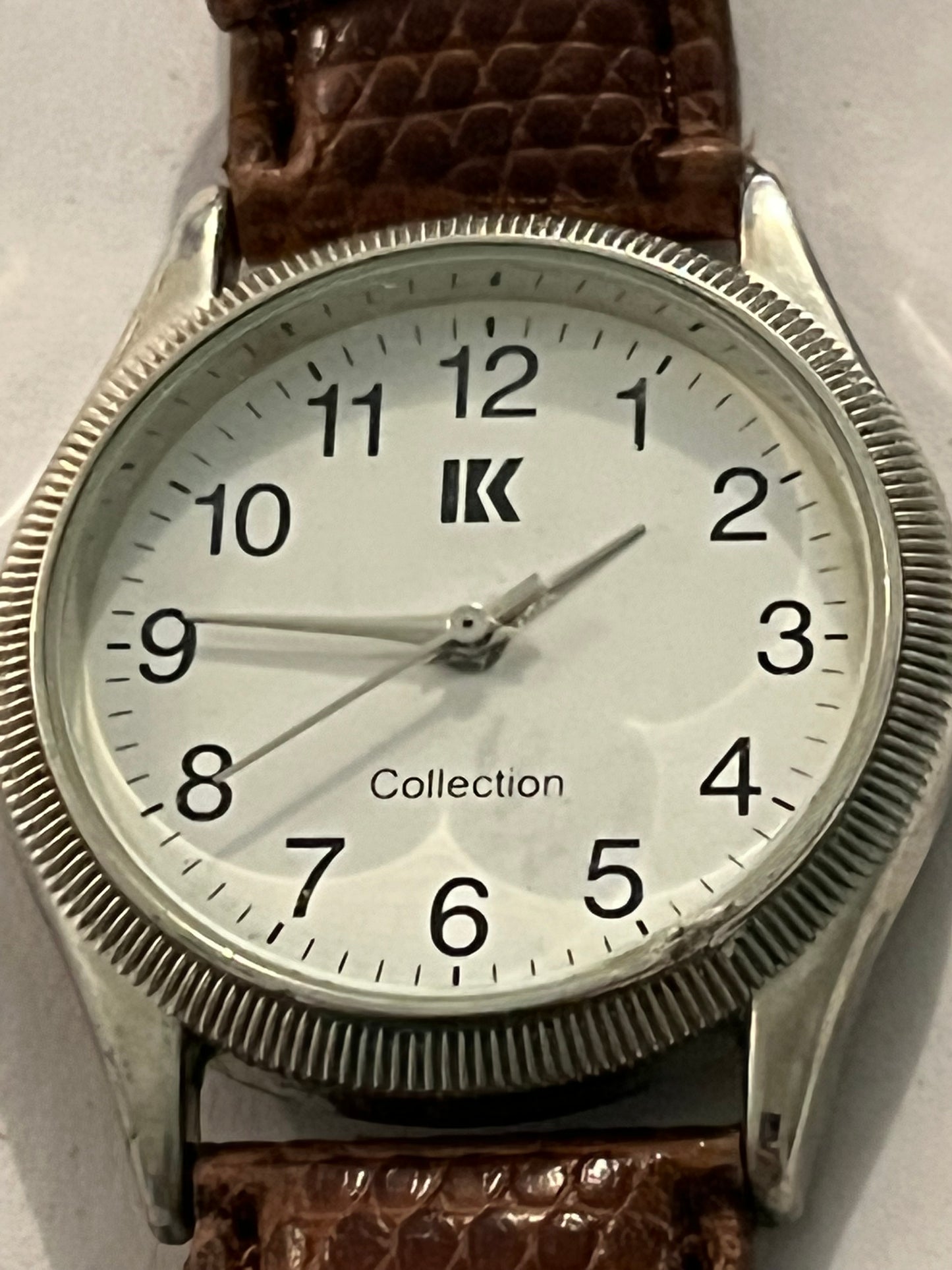 KK Brown and Silver Gents Dress Watch - Untested