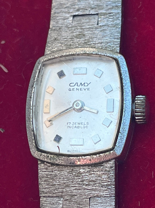 CAMY - Silver ladies manual watch - Boxed - Untested