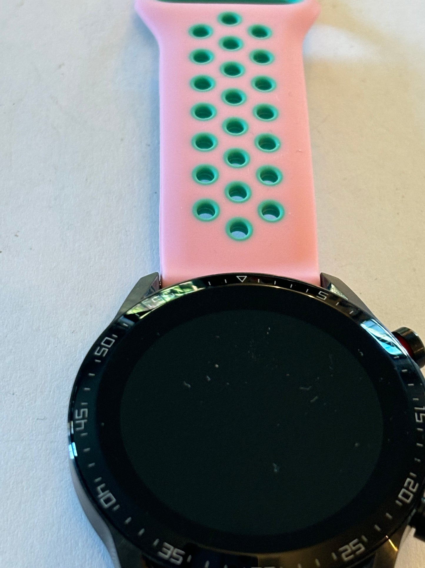 Unknown Smartwatch - Pink and Black - Not Tested