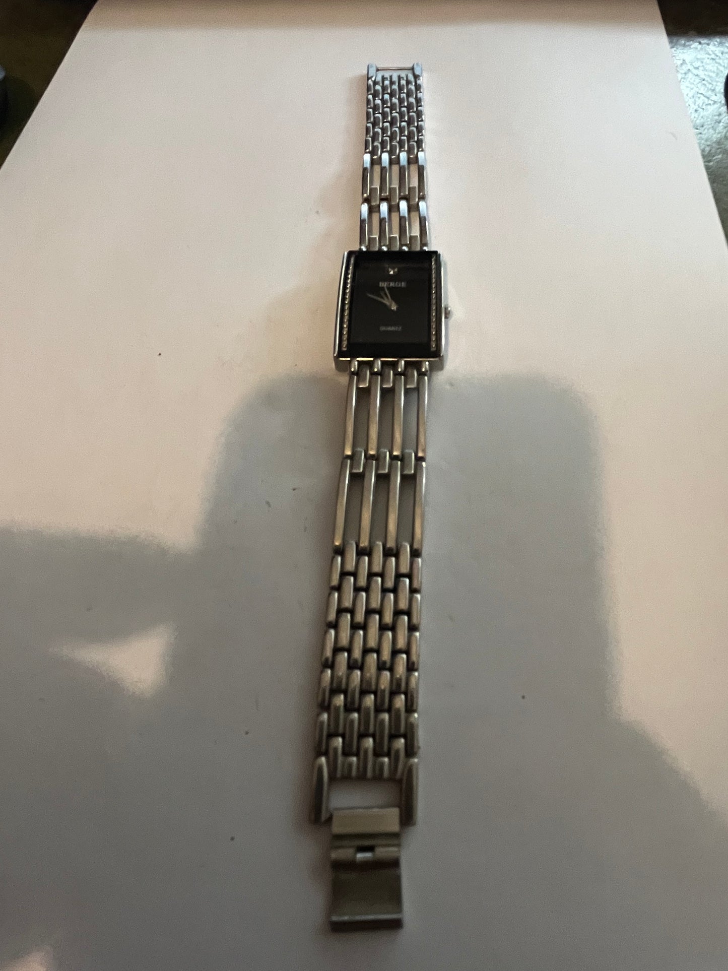 Berge black and silver wristwatch - untested